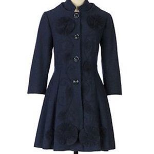 Anthropologie Embroidered Coat